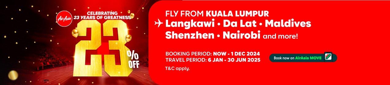 23% OFF All Seats, All Flights