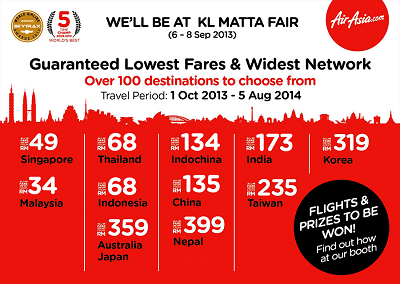 Airasia Press Release Airasia And Airasia X Offering 6 Million Seats With Lowest Fares At Matta Fair 2013