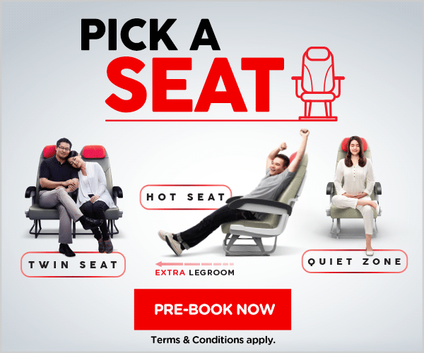 Pick A Seat! Pre-book now!